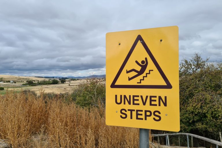 Uneven steps