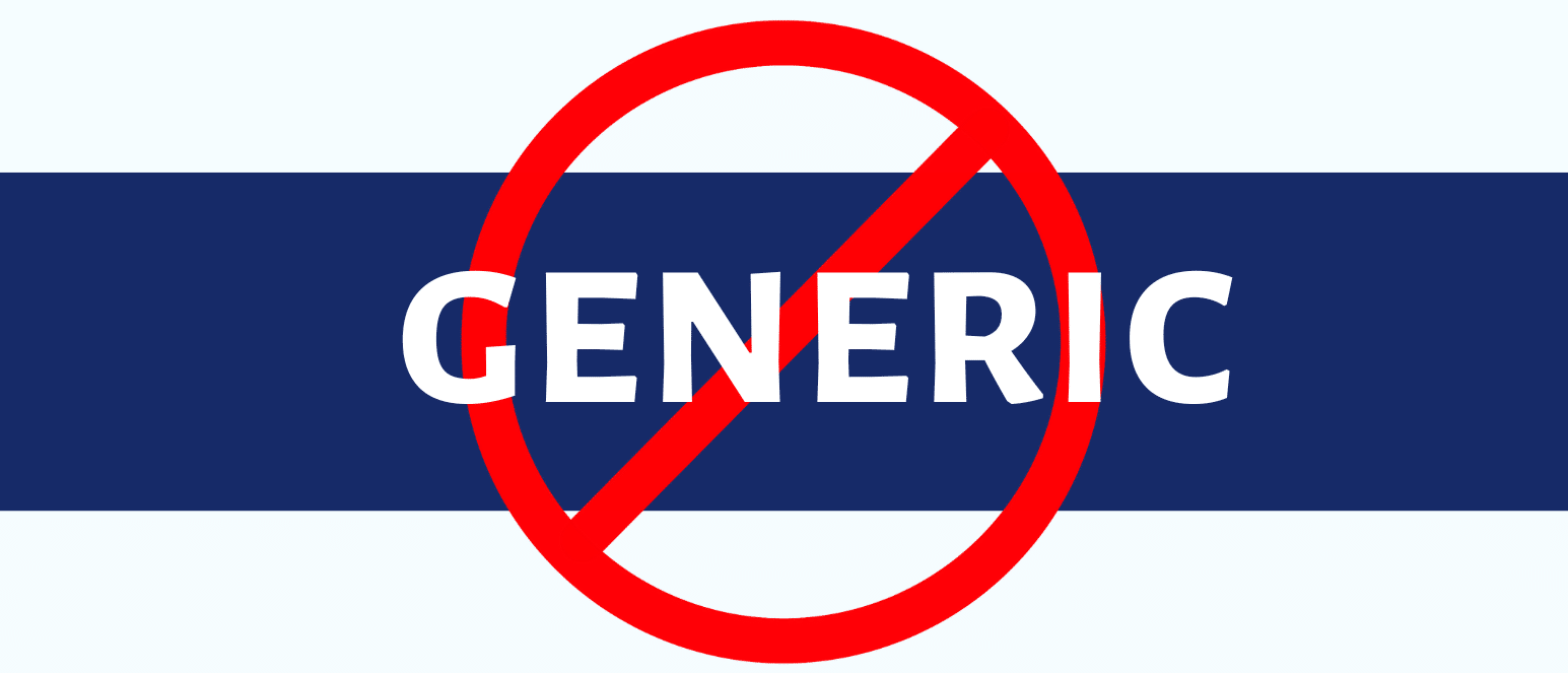 No Generic Insurance Policy