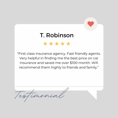 T Robinson Testimonial
