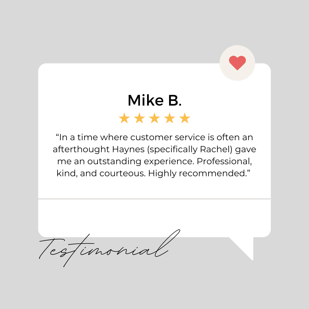 Mike B Testimonial about HFC Insurance in Indian Land SC