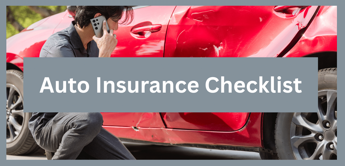 Auto Insurance Checklist